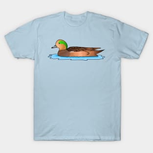 American wigeon bird cartoon illustration T-Shirt